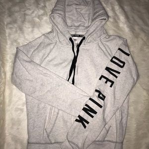 PINK Sweatshirt Size M Grey